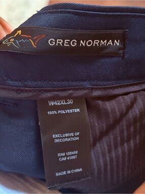 Greg Norman Men's Navy Golf Pants 42x30